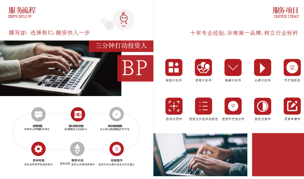 为创业者提供商业计划书制作、项目打磨、商业咨询、融资对接等一体化资本服务(图9)