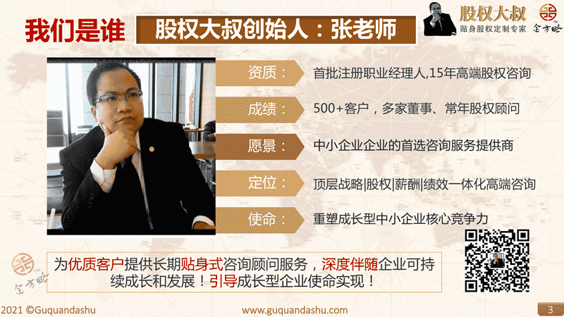 股权大叔创始人：张老师