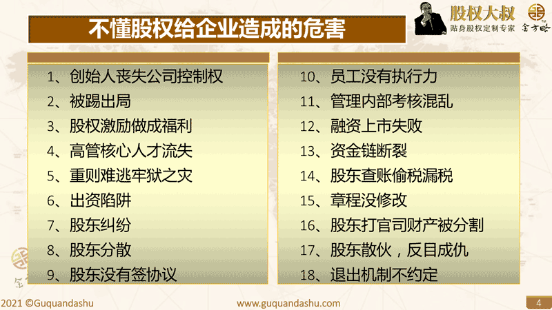 不懂股权给企业造成的危害