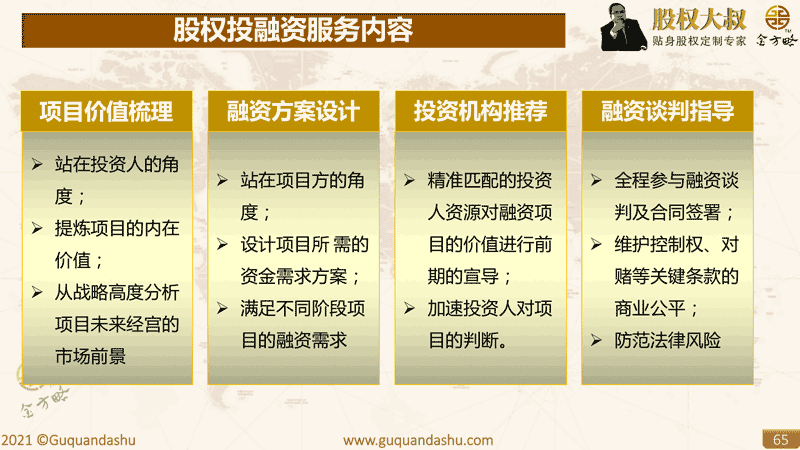 股权投融资服务内容